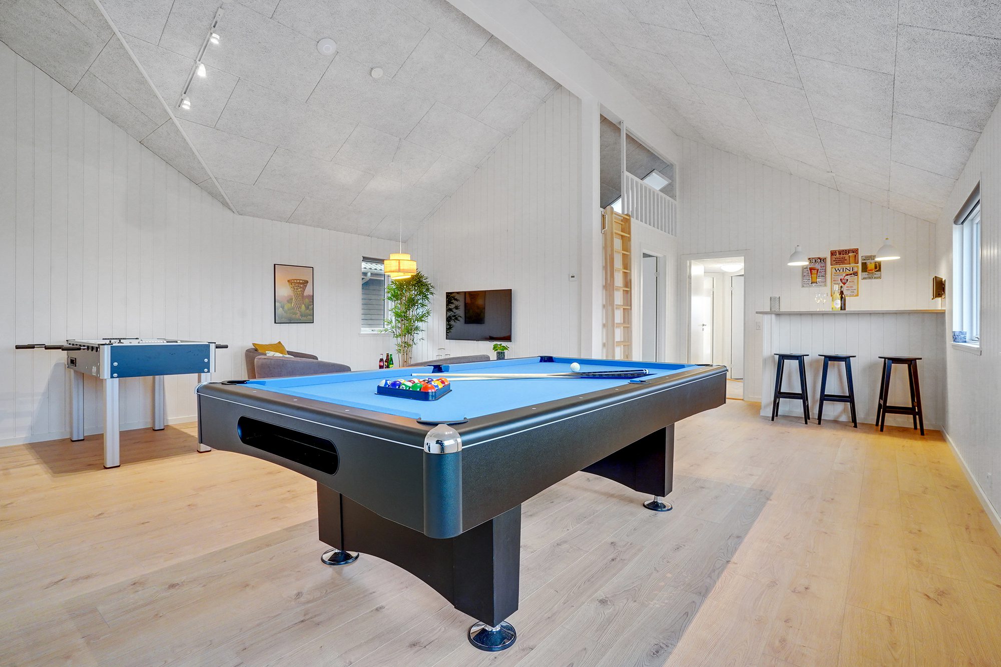 Billard i sommerhus til 16 gæster