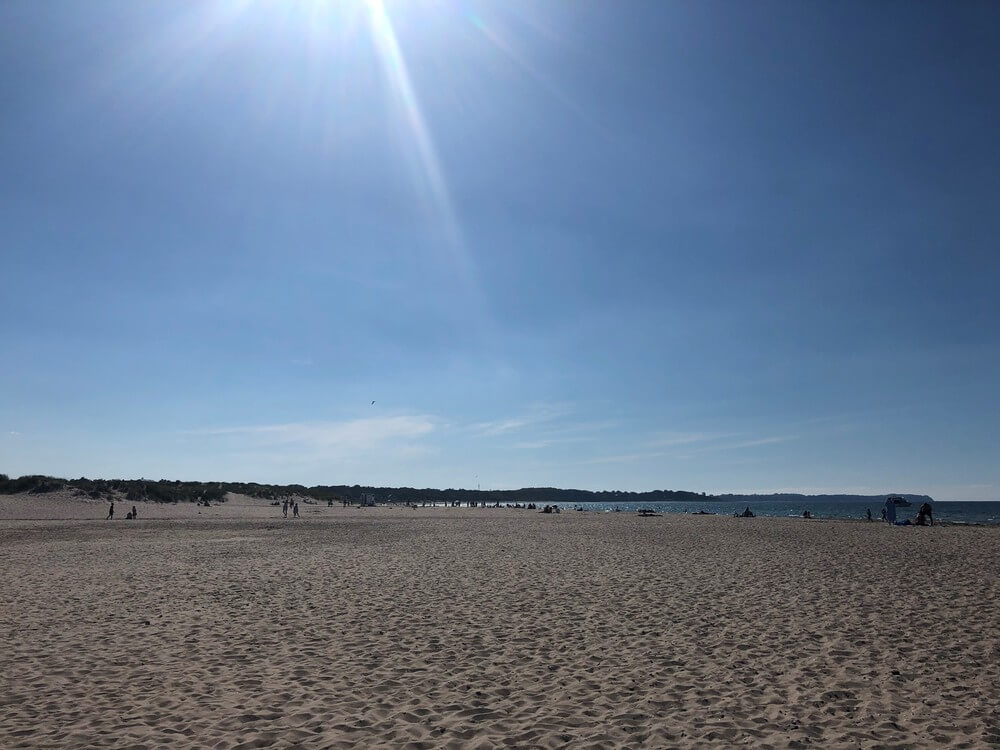 Stranden nær luksushus nr. 312.