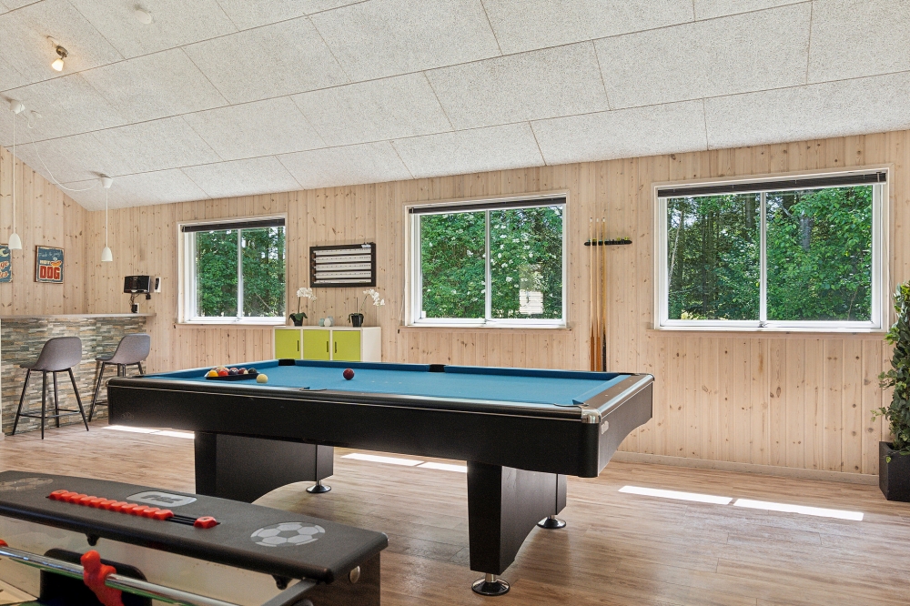 Ud over de mange timer, man kan bruge i husets pool-afdeling, så byder luksushus 320 også på billard/bordtennis og dart