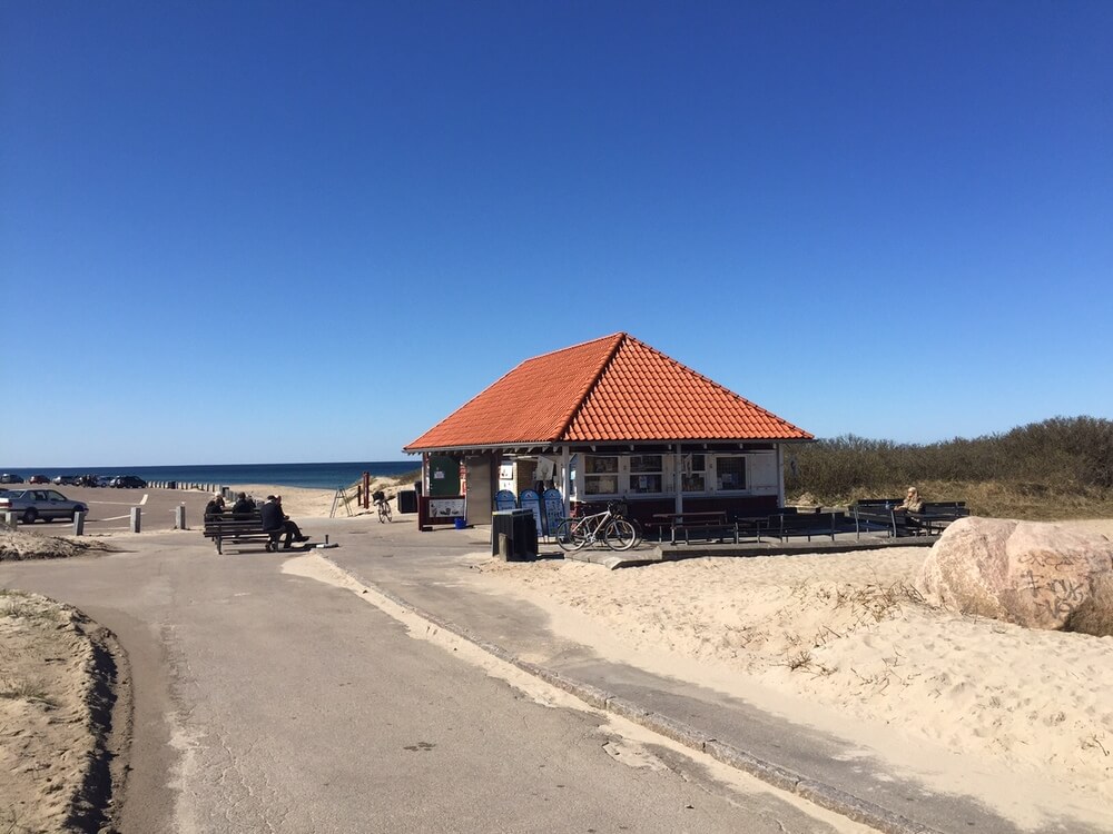 Den dejlige strand nær luksushus 323 ved Nordsjælland.