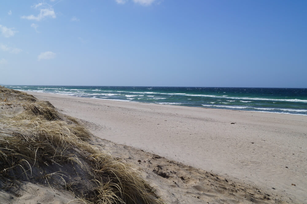 Stranden nær luksushus nr. 323.