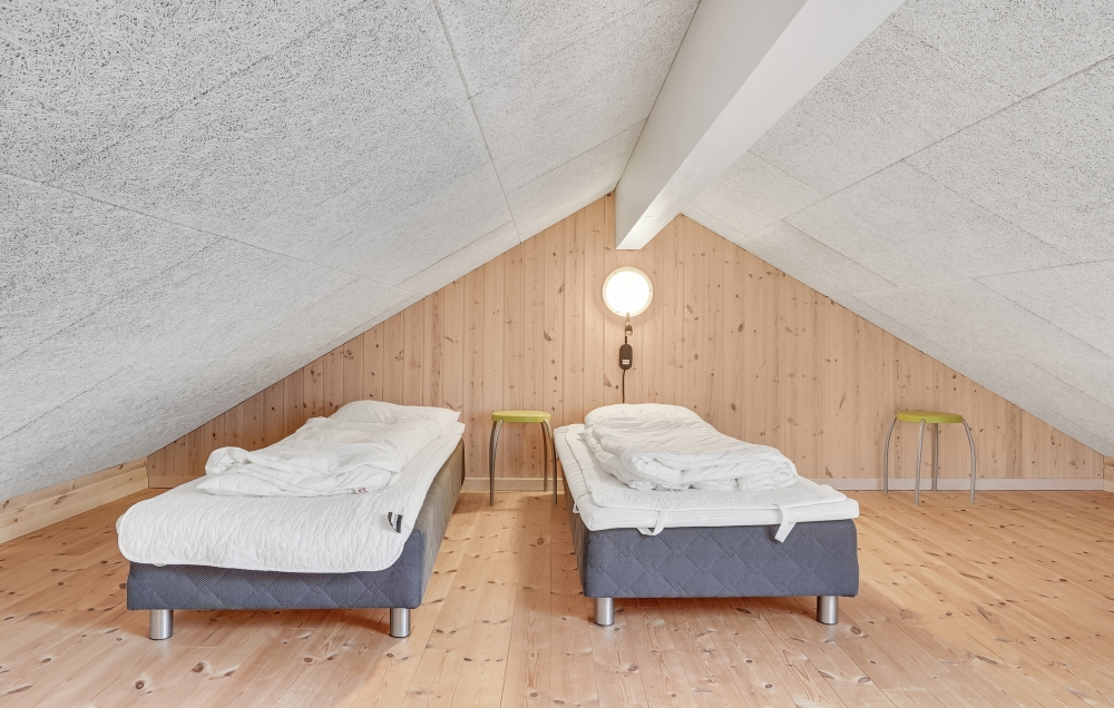 Nogle af de 18 sovepladser findes på hemsen i luksushus nr. 328