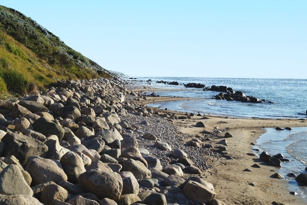 Stranden nær luksushus nr. 395.