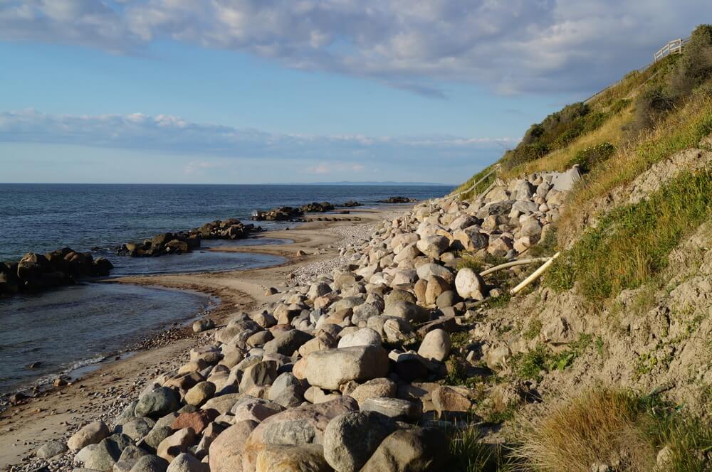 Stranden nær luksushus nr. 388.