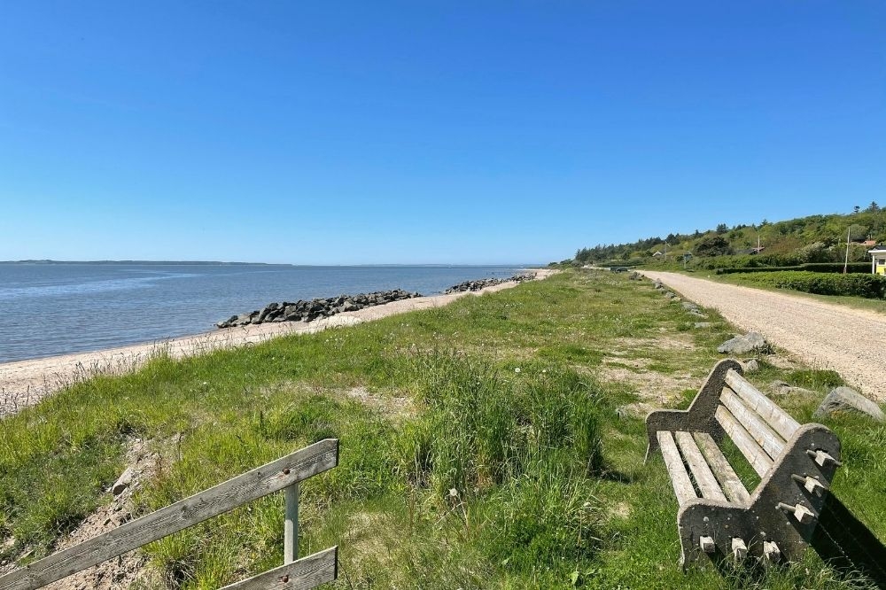 Stranden nær luksushus nr. 404.