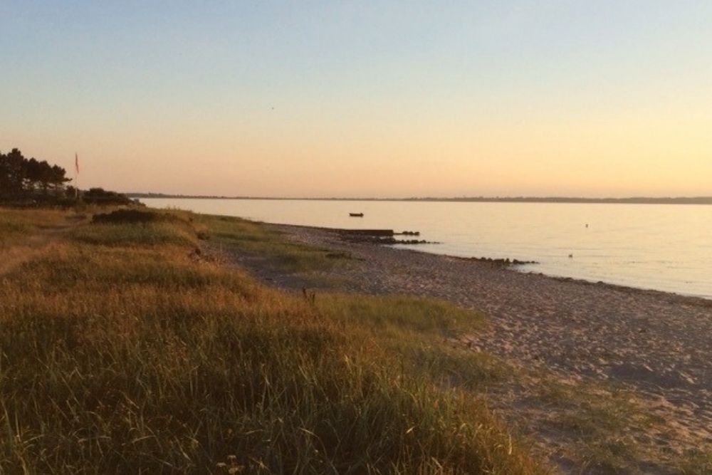 Den dejlige strand nær luksushus 418 ved Fyn og øer.