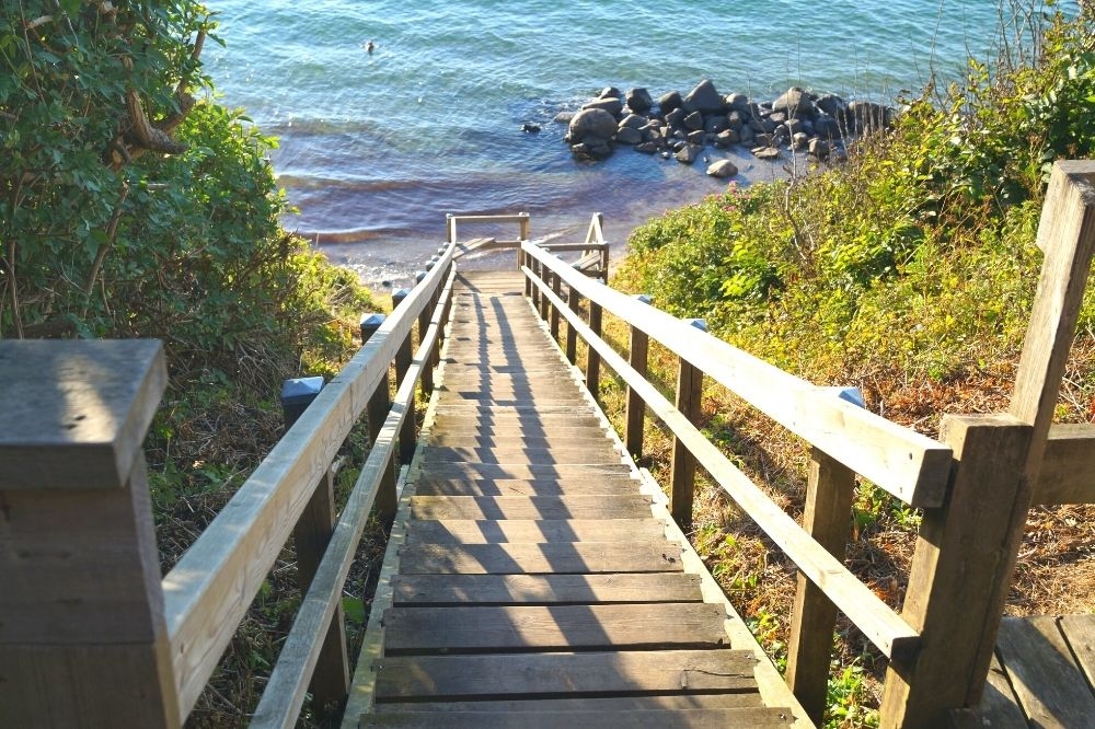 Den dejlige strand nær luksushus 425 ved Nordsjælland.