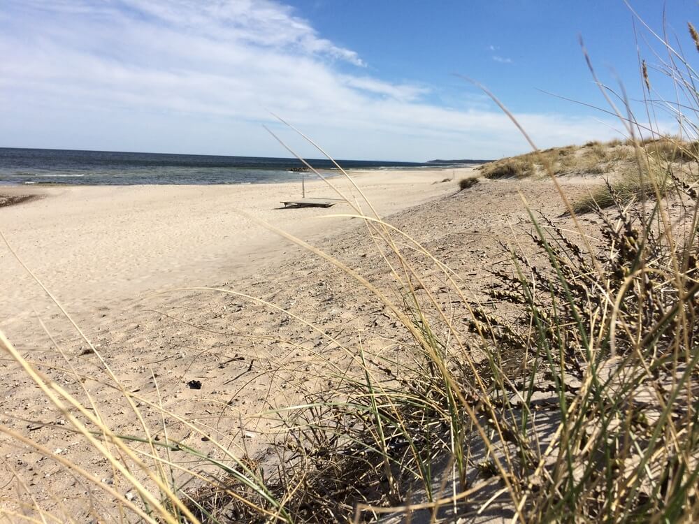 Stranden nær luksushus nr. 438.