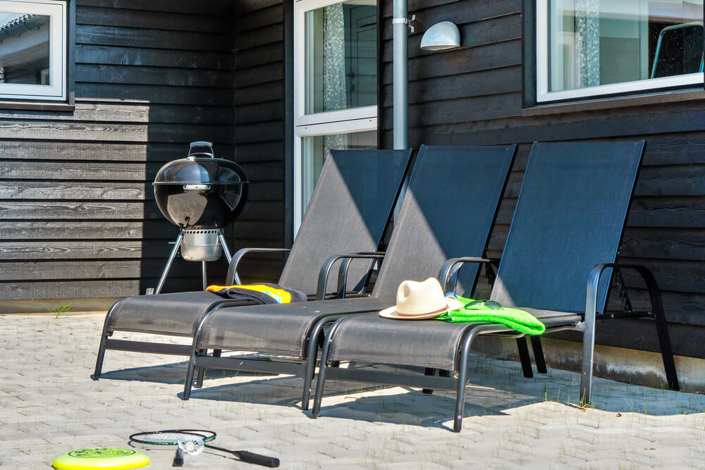 Nyd en grillaften på terrassen i luksushus nr. 427 i Lolland/Falster/Møn