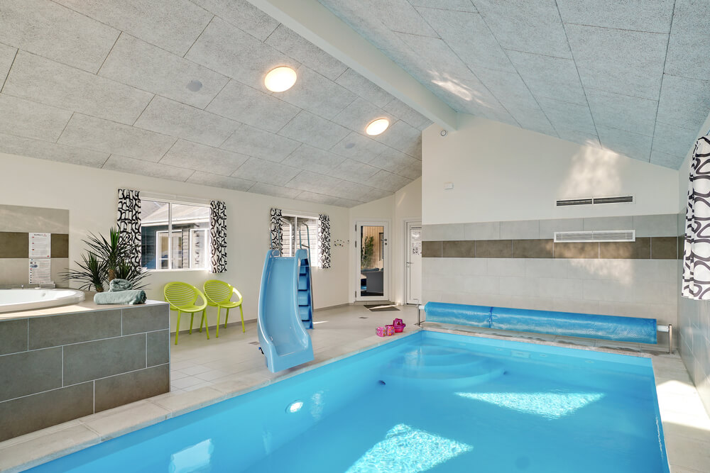 Den lækre pool i luksushuse nr. 439 til 24 personer