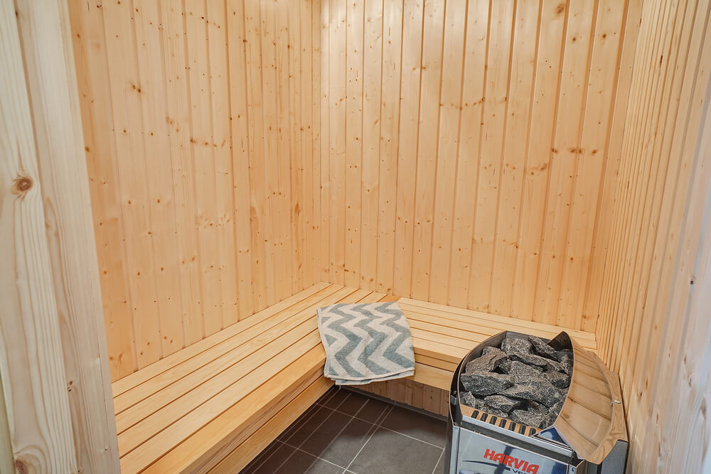 Nyd varmen i saunaen i luksushus nr. 719 til 10 personer