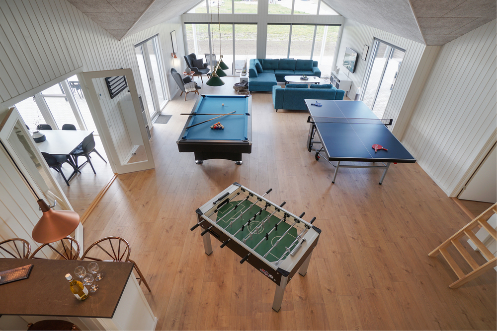 Ud over de mange timer, man kan bruge i husets pool-afdeling, så byder luksushus 441 også på billard/bordtennis og dart