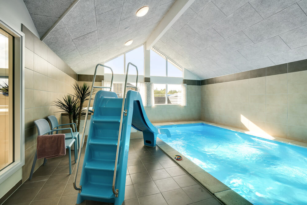 Den lækre pool i luksushuse nr. 458 til 18 personer