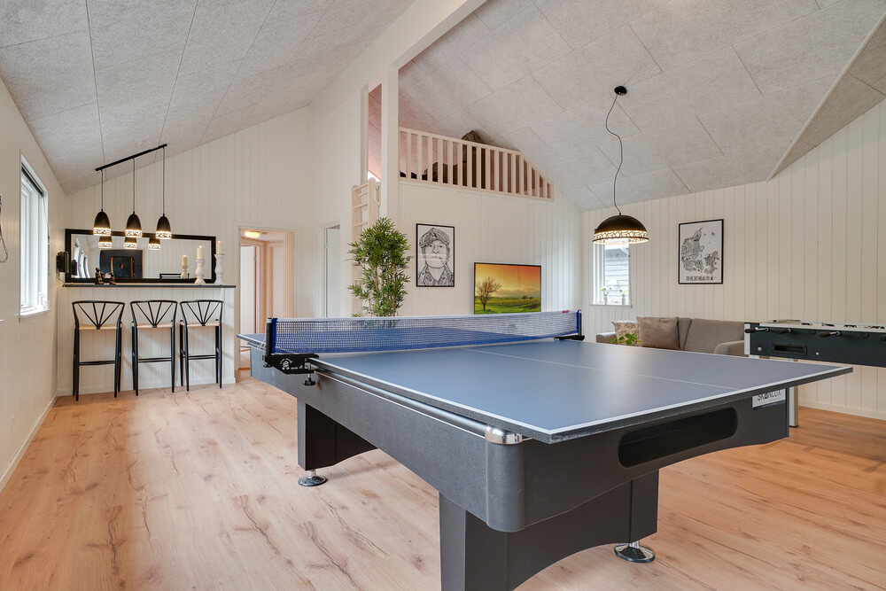 Ud over de mange timer, man kan bruge i husets pool-afdeling, så byder luksushus 449 også på billard/bordtennis og dart