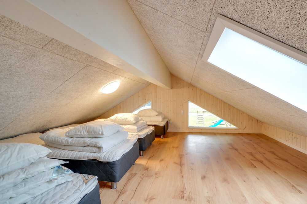 Nogle af de 20 sovepladser findes på hemsen i luksushus nr. 474