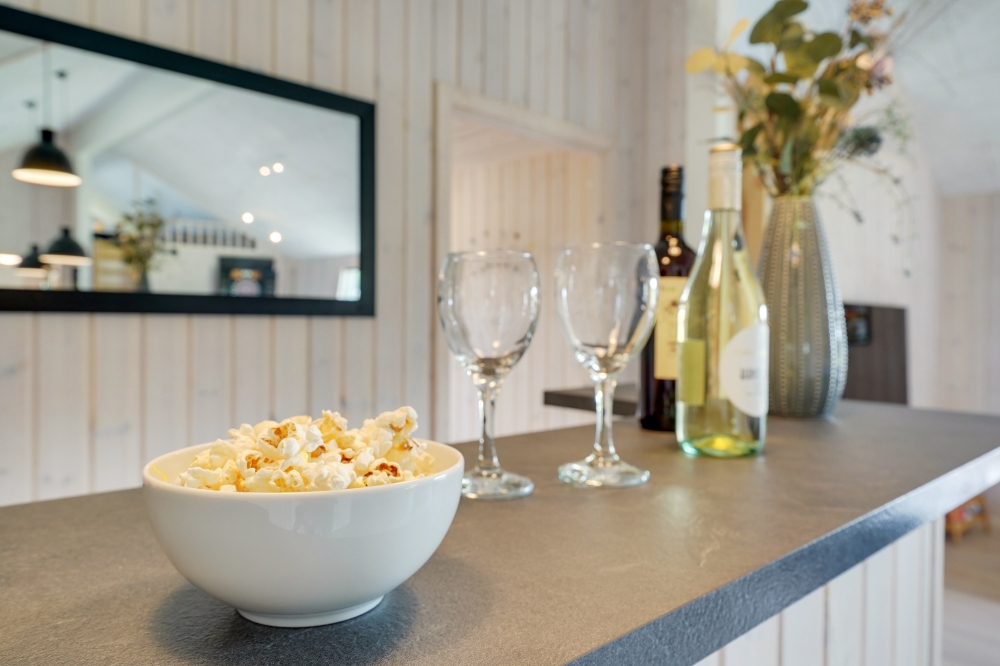 De lækre sommerhuse byder blandt andet på bar som denne i luksushus 470 i Lolland/Falster/Møn