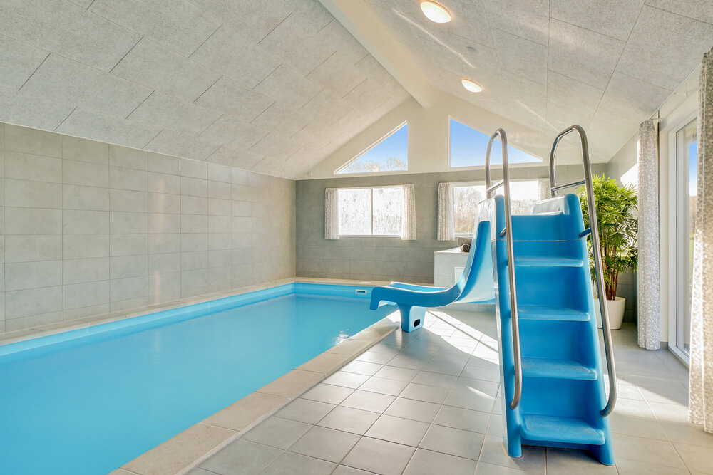 Den lækre pool i luksushuse nr. 479 til 26 personer
