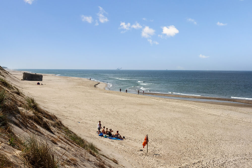 Stranden nær luksushus nr. 486.
