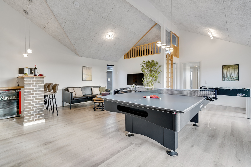 Ud over de mange timer, man kan bruge i husets pool-afdeling, så byder luksushus 486 også på billard/bordtennis og dart