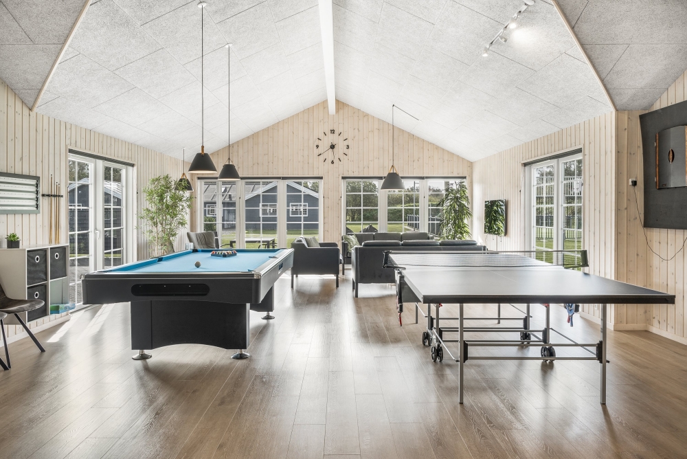 Ud over de mange timer, man kan bruge i husets pool-afdeling, så byder luksushus 500 også på billard/bordtennis og dart