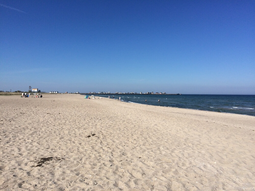 Stranden nær luksushus nr. 730.