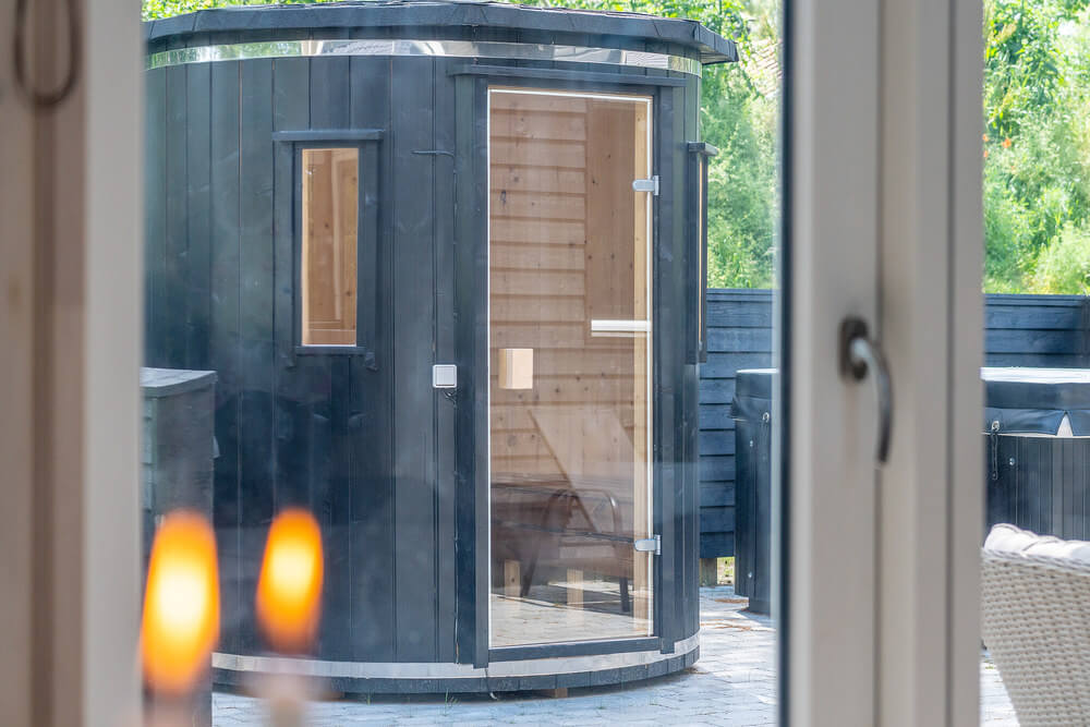 Luksushus nr. 519 er blandt andet udstyrret med en dejlig sauna.