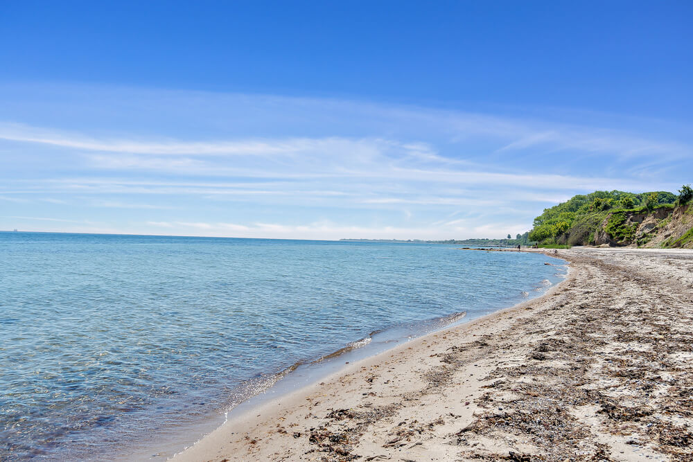 Stranden nær luksushus nr. 491.