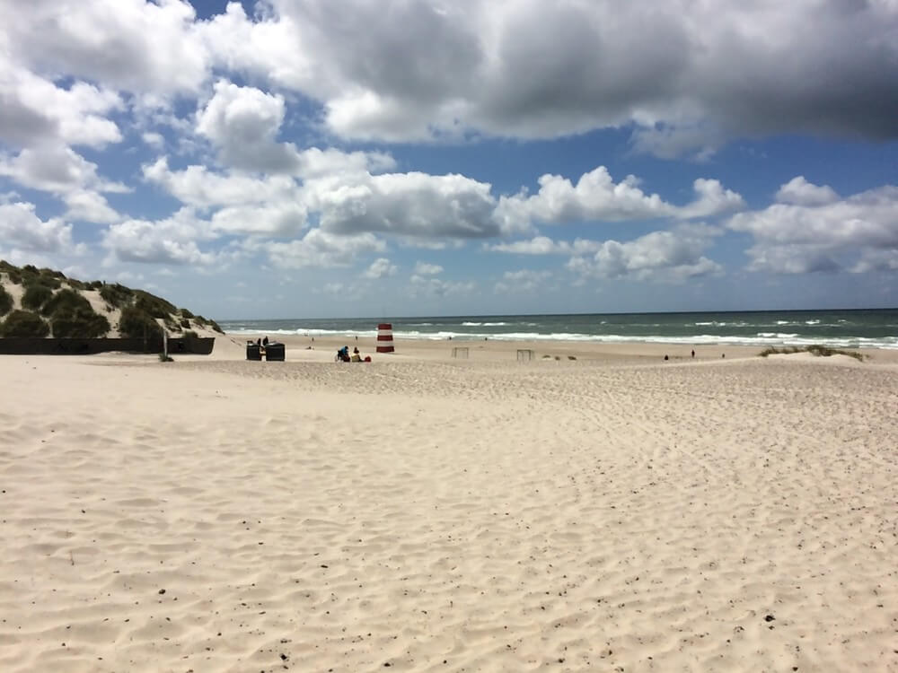 Stranden nær luksushus nr. 518.