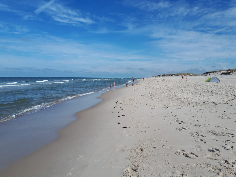 Stranden nær luksushus nr. 528.