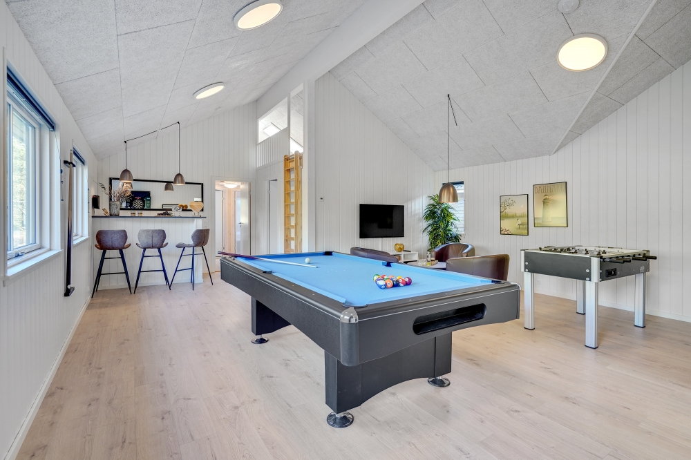 Ud over de mange timer, man kan bruge i husets pool-afdeling, så byder luksushus 536 også på billard/bordtennis og dart