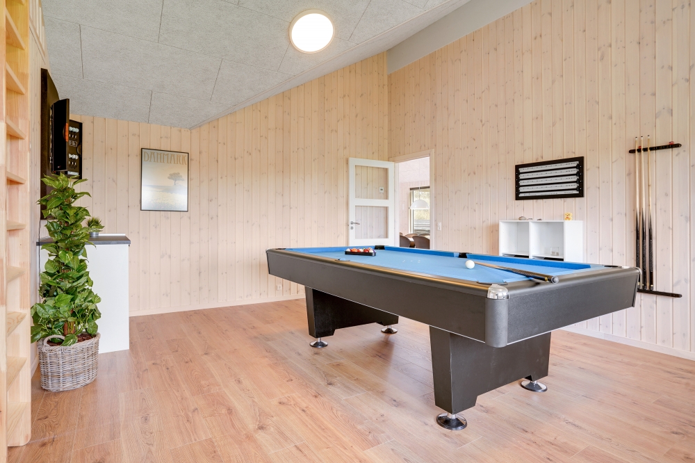 Ud over de mange timer, man kan bruge i husets pool-afdeling, så byder luksushus 544 også på billard/bordtennis og dart