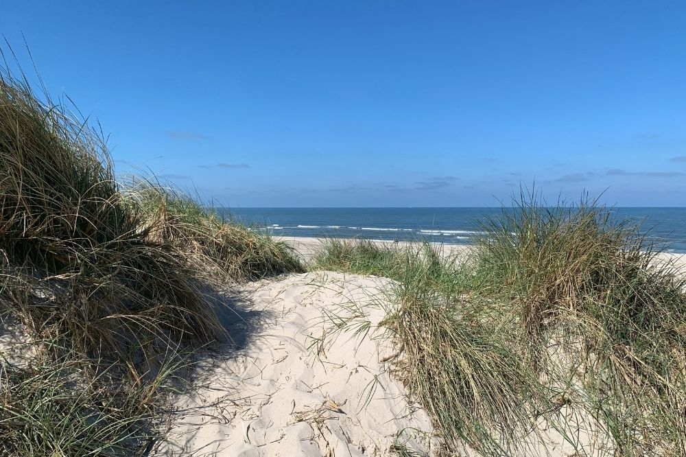 Stranden nær luksushus nr. 568.