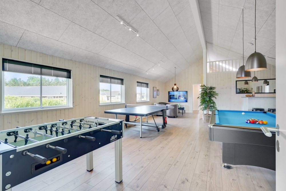 Ud over de mange timer, man kan bruge i husets pool-afdeling, så byder luksushus 547 også på billard/bordtennis og dart