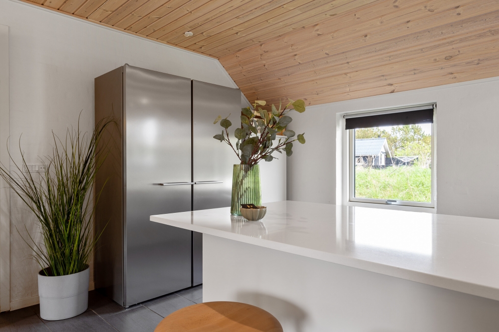 Velindrettet køkken i luksushus nr. 557 i Vestjylland.