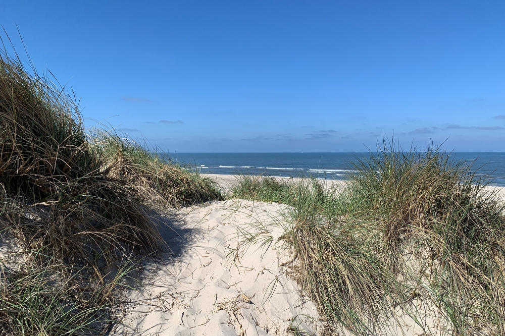 Stranden nær luksushus nr. 579.