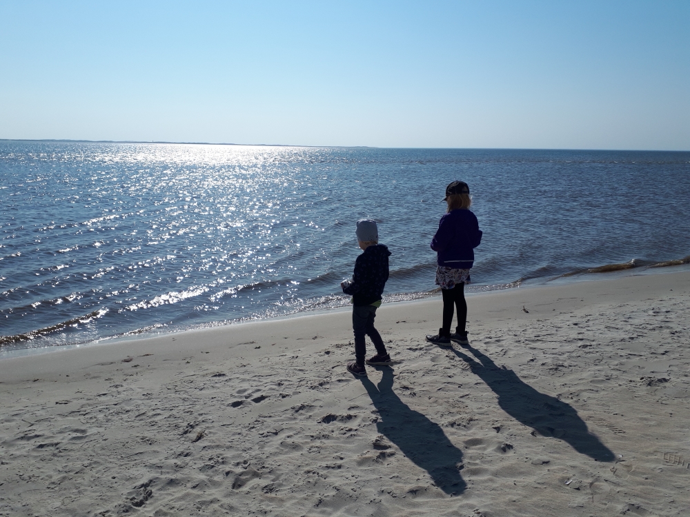 Stranden nær luksushus nr. 597 i Sydjylland indbyder til en gåtur.