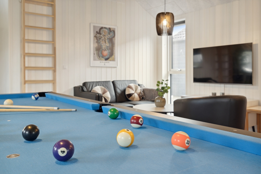 Ud over de mange timer, man kan bruge i husets pool-afdeling, så byder luksushus 600 også på billard/bordtennis og dart