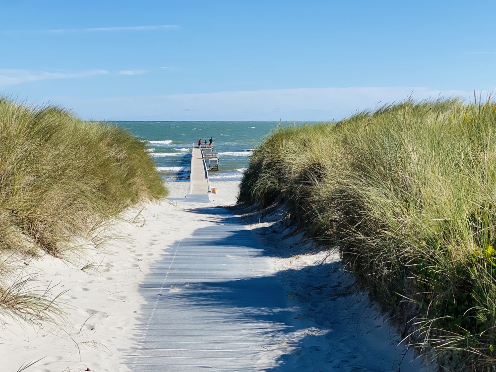 Den dejlige strand nær luksushus 602 ved Nordjylland.