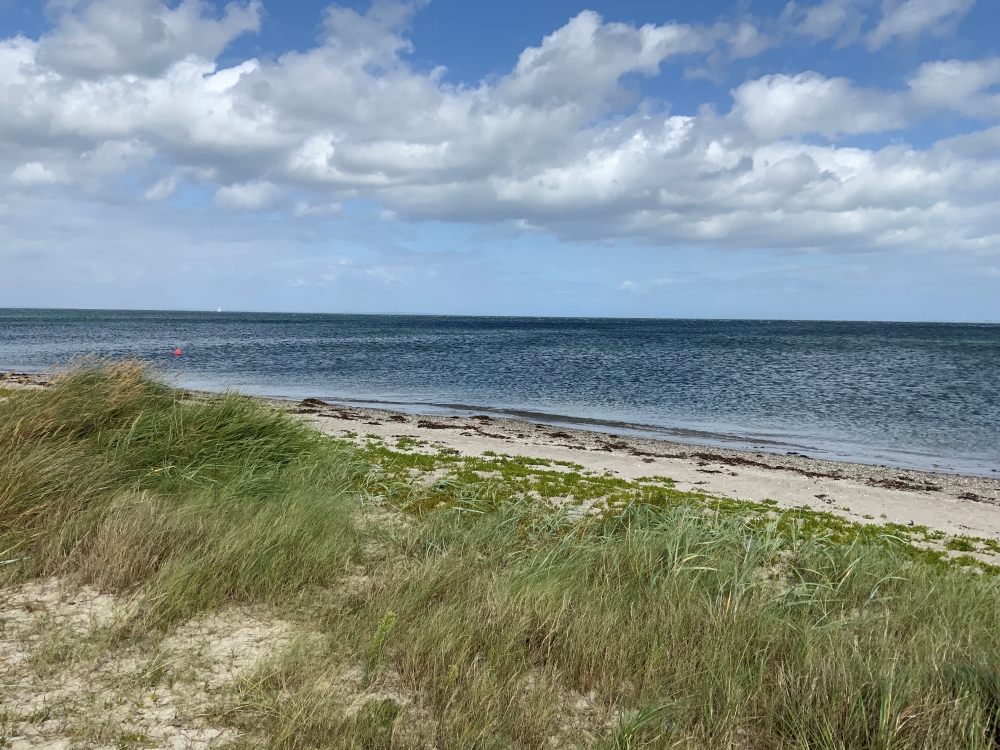 Den dejlige strand nær luksushus 606 ved Østjylland.