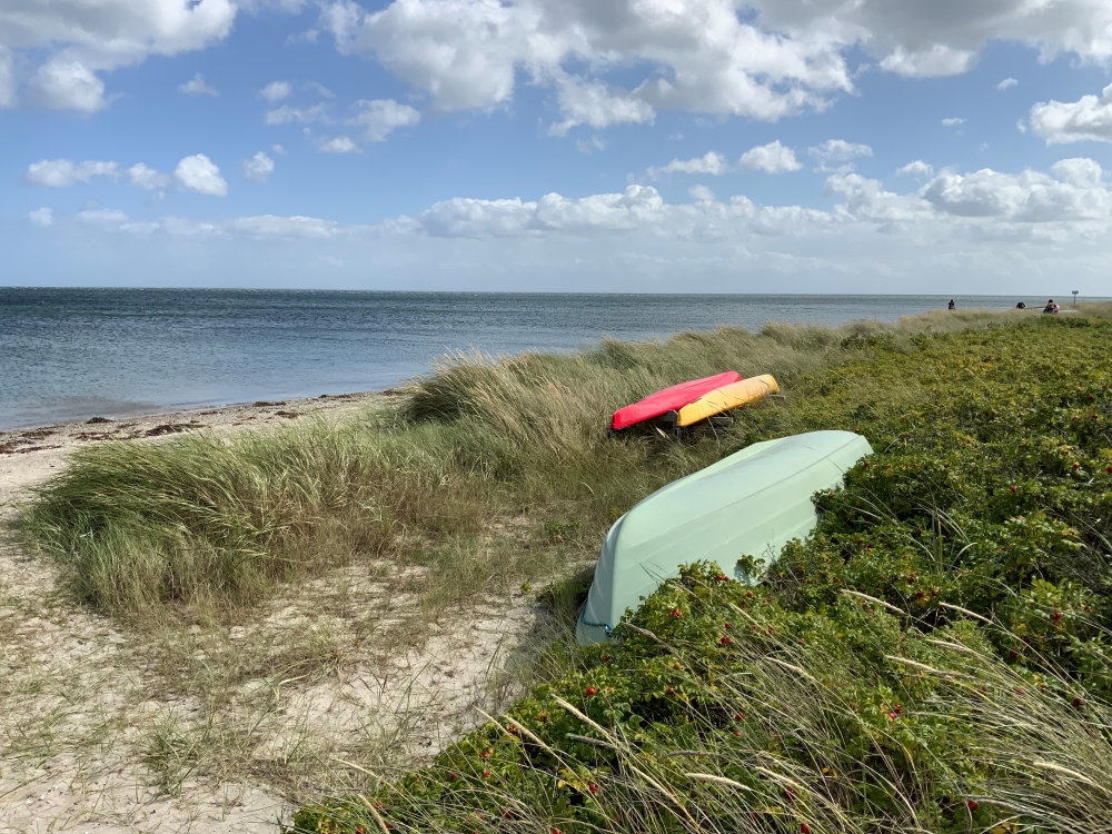 Stranden nær luksushus nr. 606.