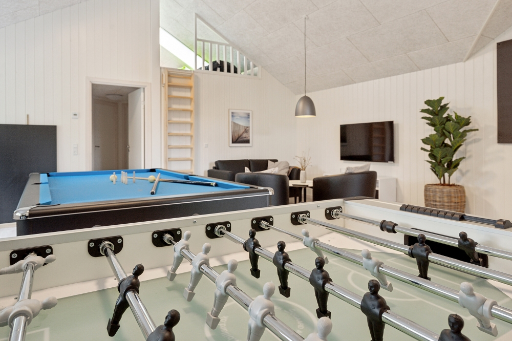 Ud over de mange timer, man kan bruge i husets pool-afdeling, så byder luksushus 624 også på billard/bordtennis og dart
