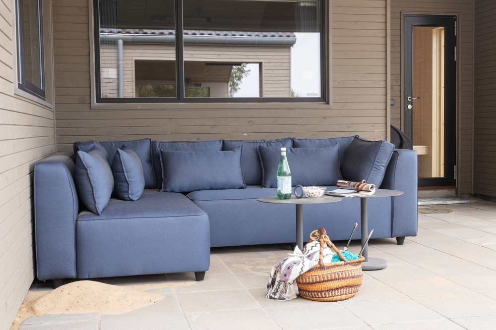 Luksushus nr. 624 har en dejlig terrasse med gode havemøbler til 14 personer.
