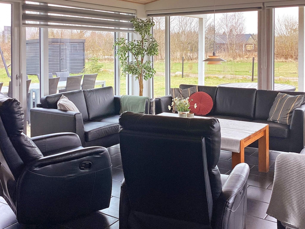 Sofahjørnet i luksushus 626 i Lolland/Falster/Møn.