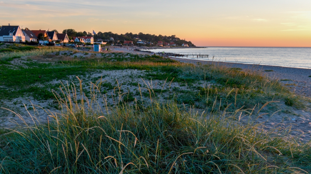 Den dejlige strand nær luksushus 638 ved Nordsjælland.