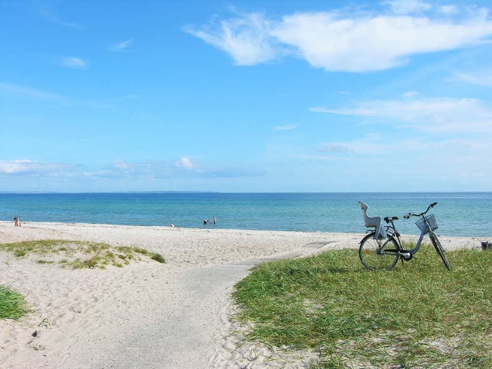 Stranden nær luksushus nr. 640.