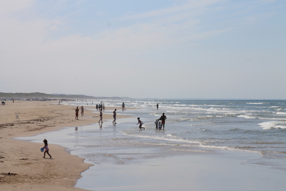 Den dejlige strand nær luksushus 659 ved Nordjylland.