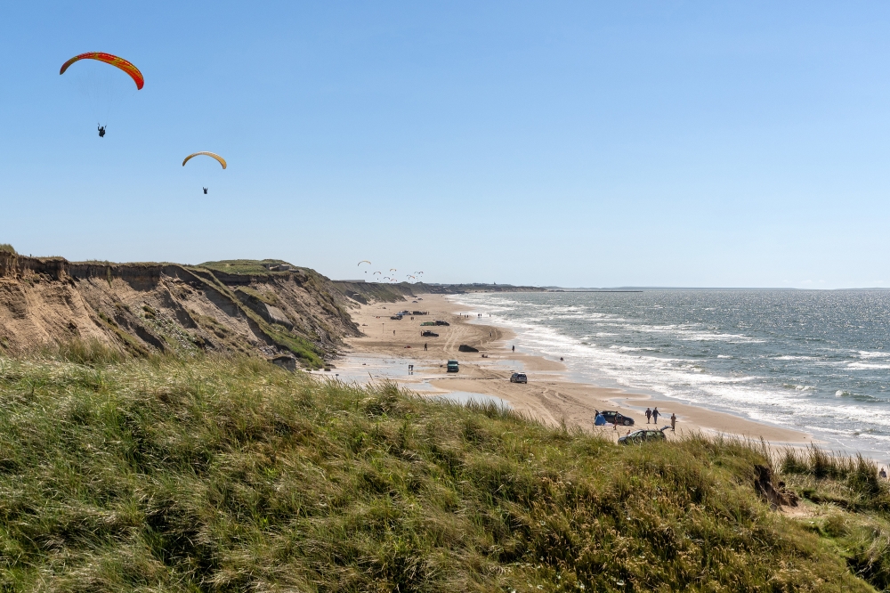 Stranden nær luksushus nr. 196.