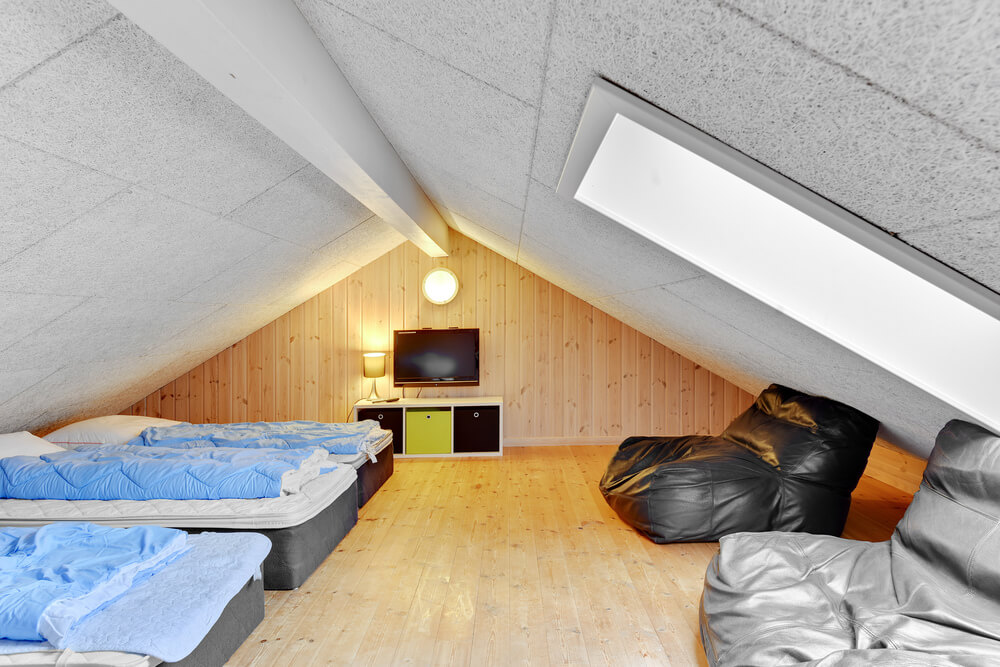 Nogle af de 18 sovepladser findes på hemsen i luksushus nr. 280