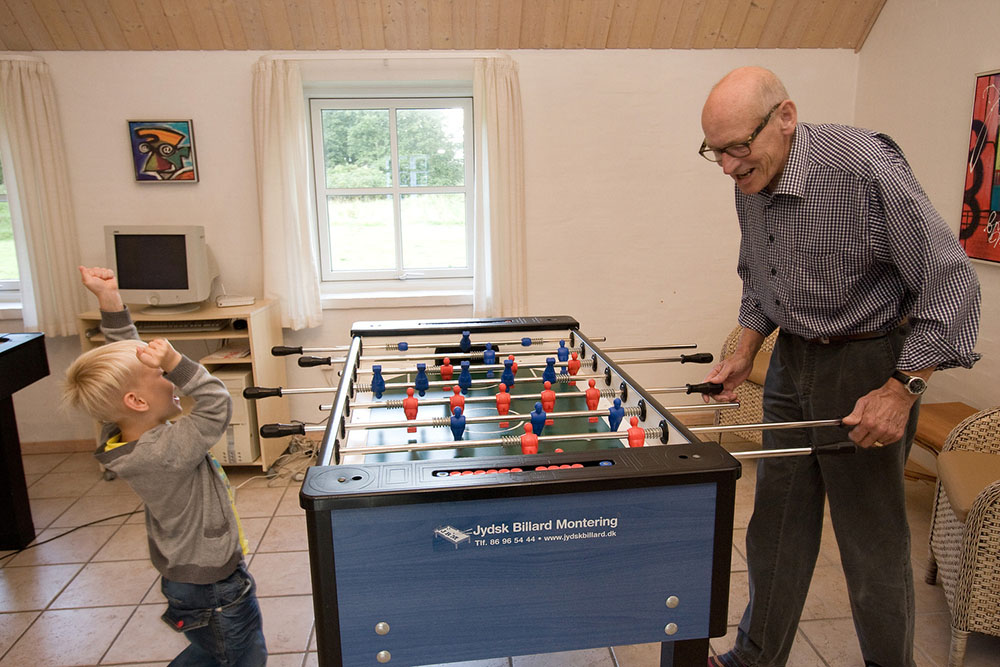 I dette hus er masser af muligheder for at udfordre hinanden på højt sportsligt plan ..