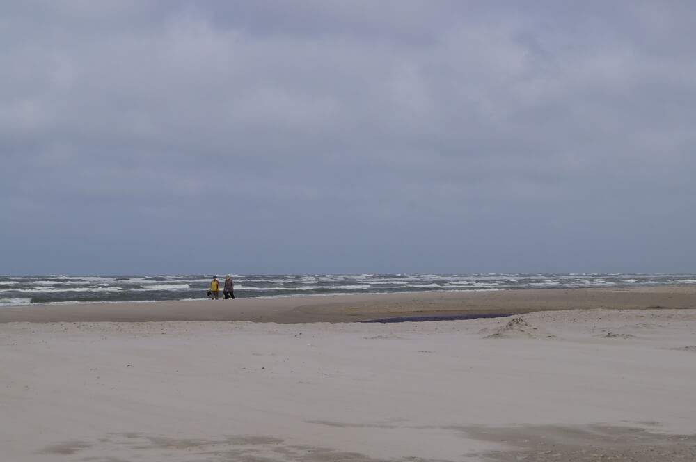 Den dejlige strand nær luksushus 283 ved Vestjylland.